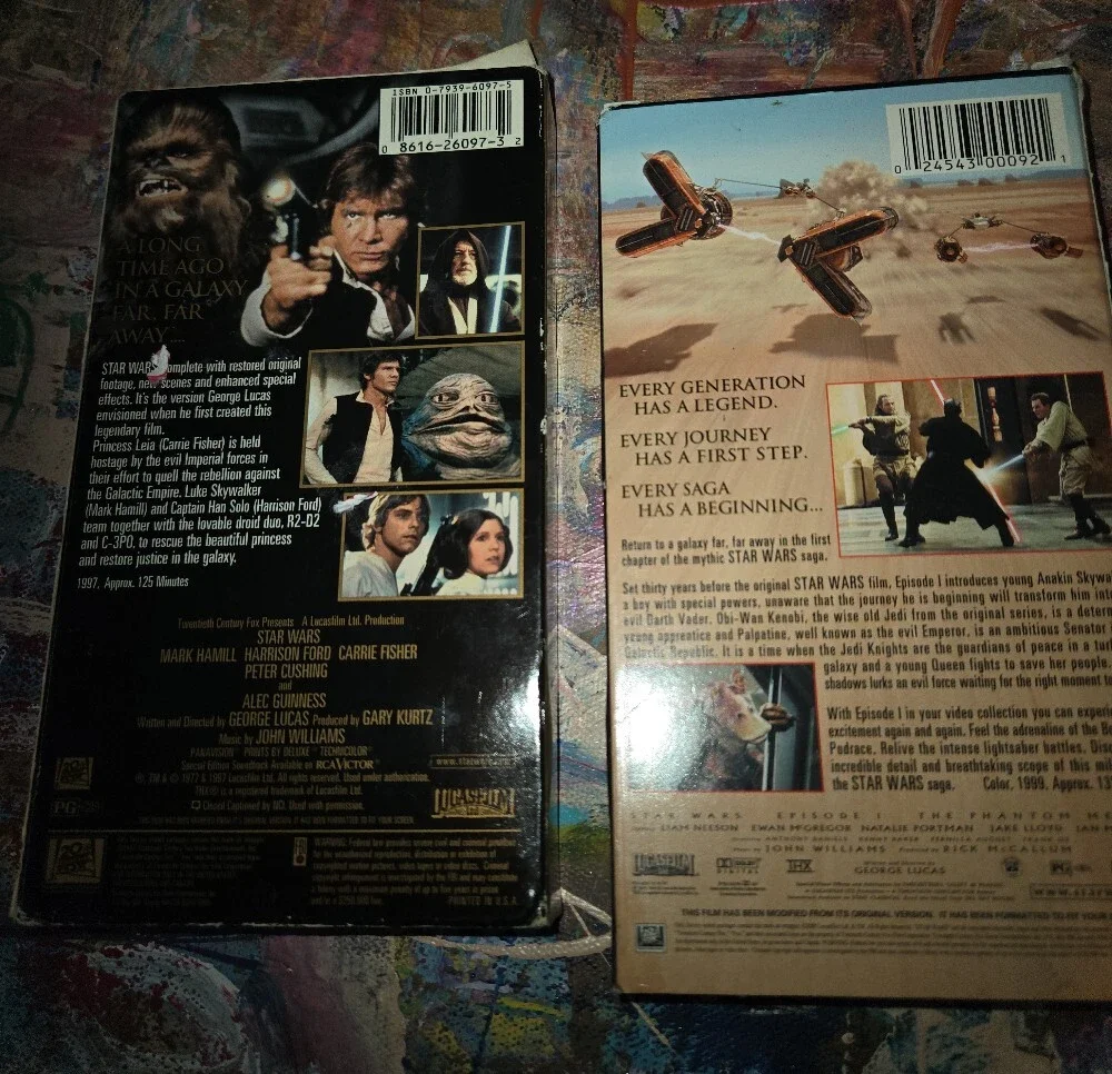 Star Wars VHS Box Set - Black and Gold Covers
